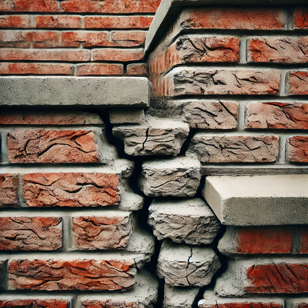 Cracks in Exterior Brickwork and Walls that signal the need for foundation repair